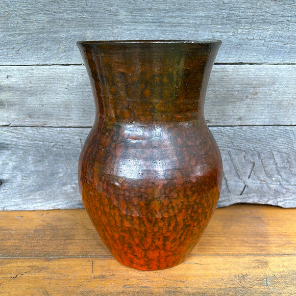 North State Chrime Red Vase 10”