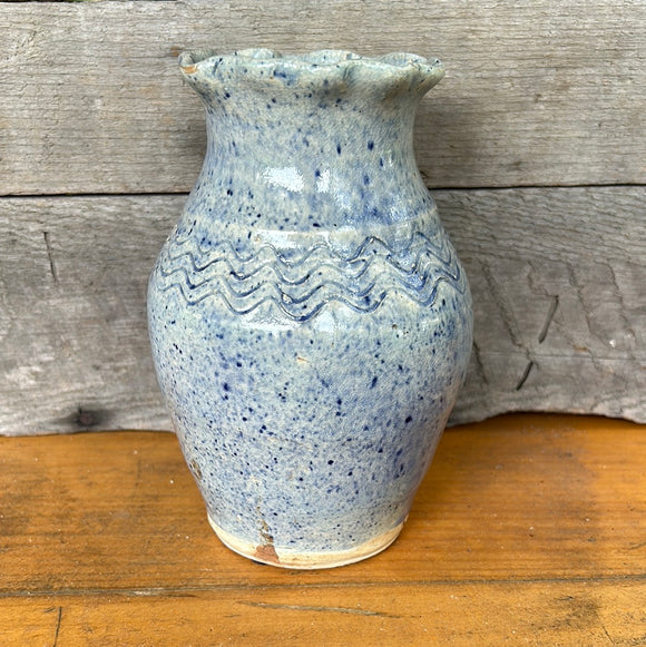 Rare BB Craig Blue  Vase 6”