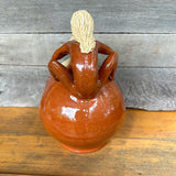 Billy Hussey Face Jug with Woman Handle  9”
