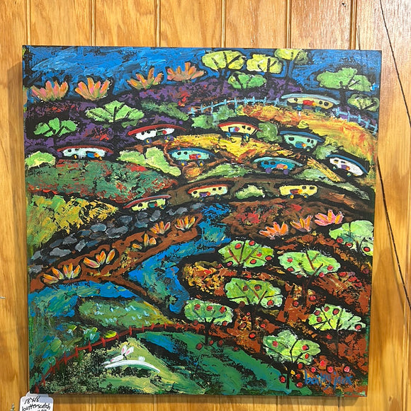 butterscotch Valley 18x18  by Bailey Jack