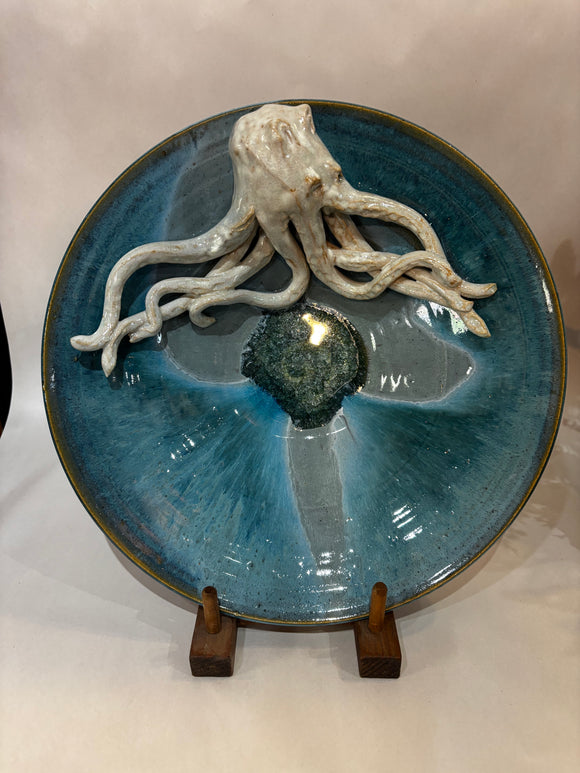 Crystal King Octopus Bowl 12