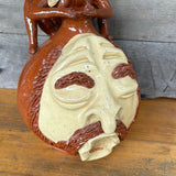 Billy Hussey Face Jug with Woman Handle  9”