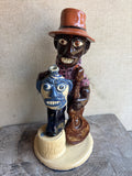 Albert Hodge 10" Figure w Face Jug and Guitar