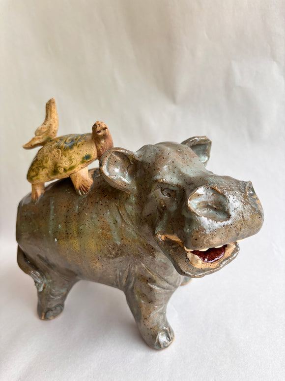 Hippo Turtle Bird Stack by Crystal King 7