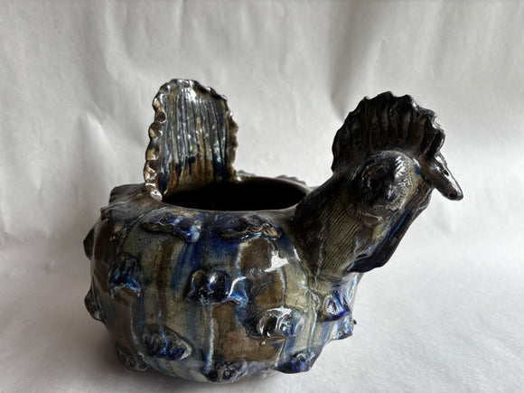 Grace Hewell Rooster Planter 12