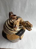 Albert Hodge swirl 2 headed snake 12"