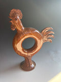 11" ring jug rooster by Cole Pottery Sanford nc
