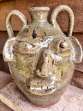 BB Craig  Wood Fired Early Face Jug 12"