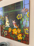 Window Kittens  by Bailey Jack 24 x 24 )