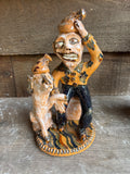 Billy Ray Hussey Man and Dog  9.5"