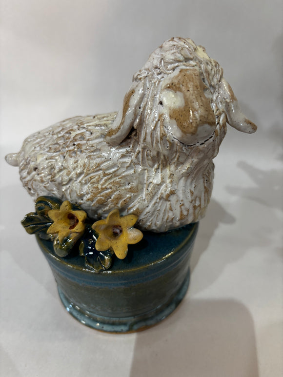 Crystal King Sculpture of Lamb 8