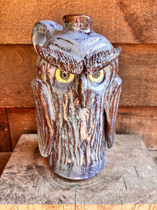 Dal Burtchall   10" owl Face Jug