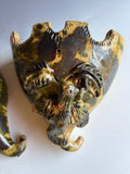 6" L Set Wall Pockets by Billy Ray Hussey special signed for Seagrove Pottery Auction