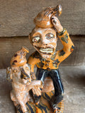 Billy Ray Hussey Man and Dog  9.5"
