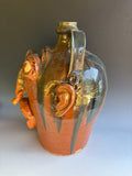 X-Large Billy Ray Hussey Face Jug. 18.5" T
