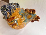 Ribbon Tail Rooster 7"X6"  by Crystal King