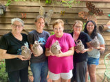 Make your own Pottery Pumpkin Class. 9 AM Saturday Sept 2nd