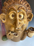 13" Tall Sandy Cole Face Jug with Hormel Chili