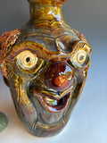 11" Steve Turpin Clown Face Jug