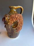11" Steve Turpin Clown Face Jug