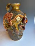 11" Steve Turpin Clown Face Jug