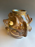 10" Double Face Jug Swirl Jar Joe ReinHeart and Ron Bryant Jordan