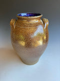 12" Sandy Cole Wood Fired Face Jug Jar