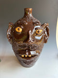 14" GF Cole Face Jug Rare for Large size