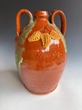 13" Billy Ray Hussey Face Jug with Inscription. Early Owens