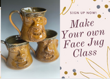 Make your Own  Face Mug Class--3 pm noon Saturday July 20th