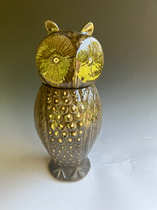 Owl Canister 11”by Clint Alderman