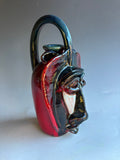 Jim Spires Baboon Mask style Face Jug 7" bright red
