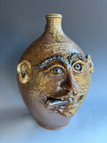 Sandy Cole  wood fired face jug  12"