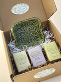 Gift Set Soap Dish with Shea Butter Soaps 3