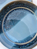 10" Dinner / 9" Dessert Plates in Midnight Blue Glaze (set of 4)