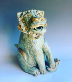 Foo Lion  sculpture by Crystal King 12” tall